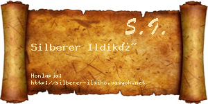 Silberer Ildikó névjegykártya
